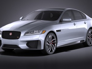 Jaguar XFS 2016 vray 3D Model