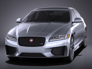 Jaguar XFS 2016 vray 3D Model