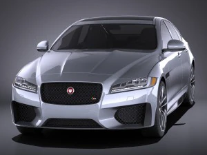 Jaguar XFS 2016 vray 3D Model