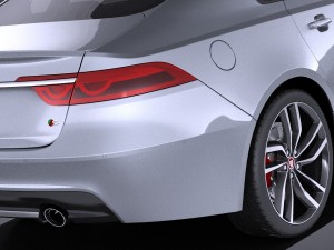 Jaguar XFS 2016 vray 3D Model