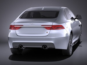 Jaguar XFS 2016 vray 3D Model