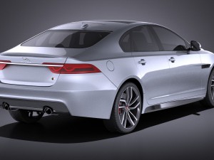 Jaguar XFS 2016 vray 3D Model