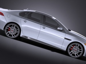 Jaguar XFS 2016 vray 3D Model