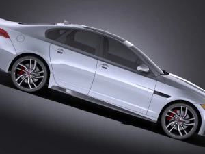 Jaguar XFS 2016 vray 3D Model