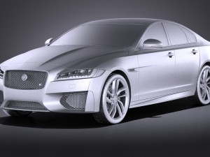 Jaguar XFS 2016 vray 3D Model