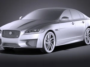 Jaguar XFS 2016 vray 3D Model
