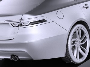 Jaguar XFS 2016 vray 3D Model