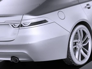 Jaguar XFS 2016 vray 3D Model