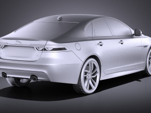 Jaguar XFS 2016 vray 3D Model