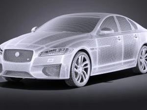 Jaguar XFS 2016 vray 3D Model