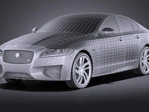 Jaguar XFS 2016 vray 3D Model