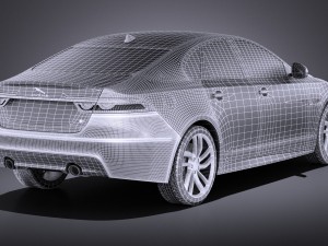 Jaguar XFS 2016 vray 3D Model