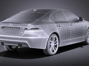 Jaguar XFS 2016 vray 3D Model