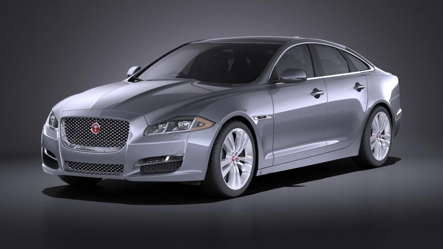 Jaguar XJ 2017 vray 3D Model .c4d .max .obj .3ds .fbx .stl .blend 