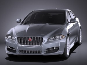 Jaguar XJ 2017 vray 3D Модель