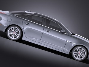 Jaguar XJ 2017 vray 3D Модель
