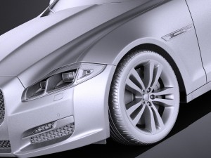 Jaguar XJ 2017 vray 3D Модель