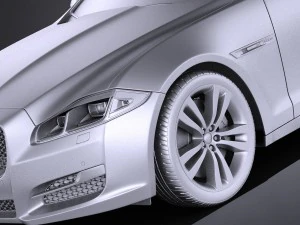 Jaguar XJ 2017 vray 3D Model