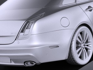 Jaguar XJ 2017 vray 3D Модель