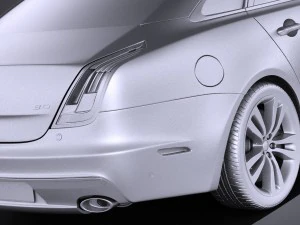 Jaguar XJ 2017 vray 3D Model
