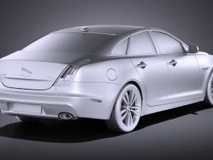 Jaguar XJ 2017 vray 3D Модель