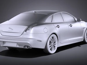 Jaguar XJ 2017 vray 3D Model