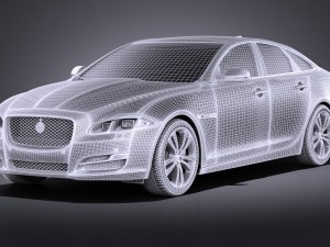 Jaguar XJ 2017 vray 3D Модель