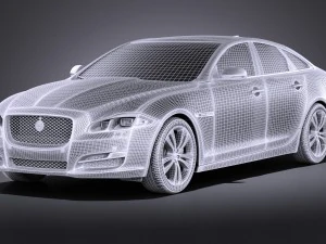 Jaguar XJ 2017 vray 3D Model