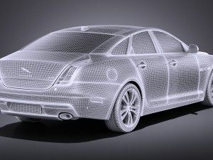 Jaguar XJ 2017 vray 3D Модель