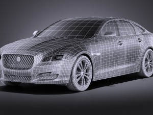Jaguar XJ 2017 vray 3D Модель