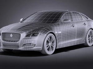 Jaguar XJ 2017 vray 3D Model
