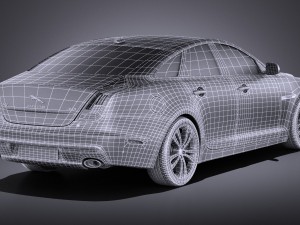 Jaguar XJ 2017 vray 3D Модель