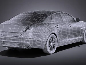 Jaguar XJ 2017 vray 3D Model