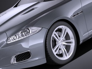 Jaguar XJR 2015 vray Modelo 3D