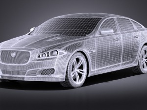 Jaguar XJR 2015 vray Modelo 3D
