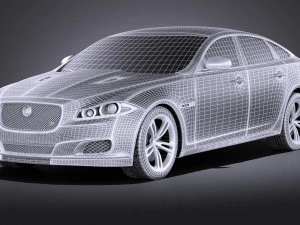 Jaguar XJR 2015 vray 3D Model