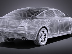 Jaguar XJR 2015 vray Modelo 3D