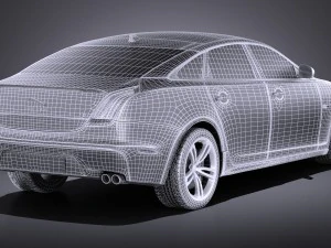 Jaguar XJR 2015 vray 3D Model