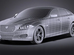 Jaguar XJR 2015 vray 3D Model