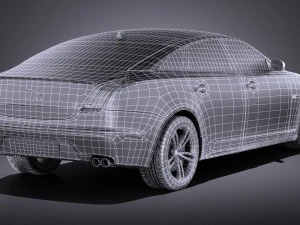 Jaguar XJR 2015 vray 3D Model