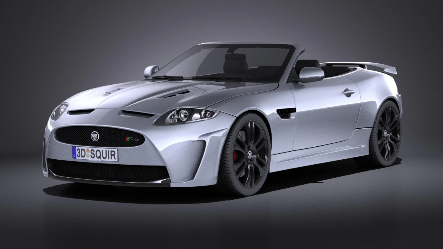 Jaguar XKR-S Convertible 2014 vray 3D Model .c4d .max .obj .3ds .fbx .stl .blend 
