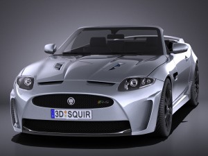 Jaguar XKR-S Convertible 2014 vray 3Dモデル