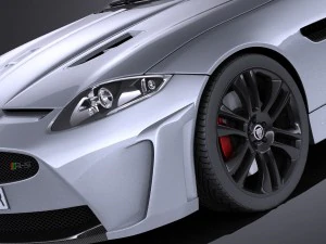 Jaguar XKR-S Convertible 2014 vray 3D Model