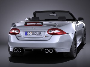 Jaguar XKR-S Convertible 2014 vray 3Dモデル