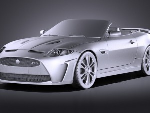Jaguar XKR-S Convertible 2014 vray 3Dモデル