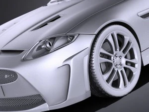 Jaguar XKR-S Convertible 2014 vray 3D Model