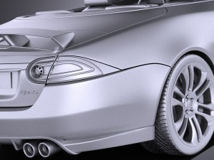 Jaguar XKR-S Convertible 2014 vray 3Dモデル