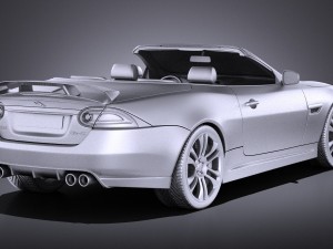Jaguar XKR-S Convertible 2014 vray 3Dモデル