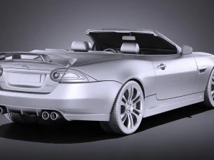 Jaguar XKR-S Convertible 2014 vray 3D Model