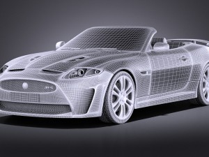 Jaguar XKR-S Convertible 2014 vray 3Dモデル